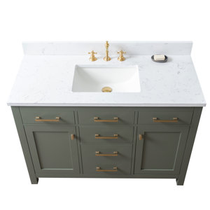 Sterling Rivers Jasper 48'' Single Bathroom Vanity with Vanity Top & Reviews | Perigold
